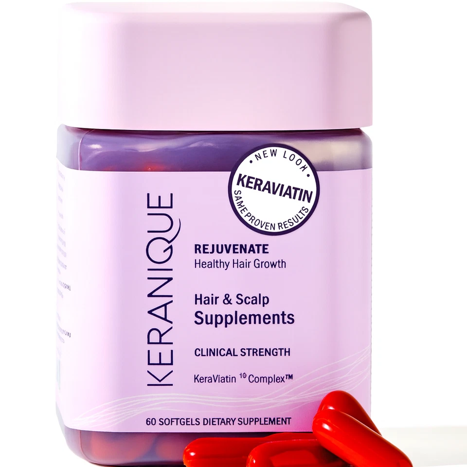 Keranique Hair & Scalp Supplements 60 Softgels Clinical Strength New - Image 1 of 1