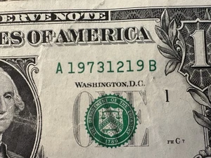 December 19 1973 Birthday Note Fancy Serial Number 12 19 1973 A19731219B - Picture 1 of 2