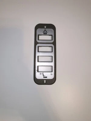 1987 Nissan 300ZX Driver Side Seat Power Adjustment Bezel Trim Brown - Image 1 of 4