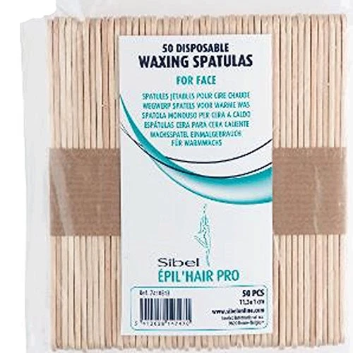 Sibel Pack de 50 Spatules Jetables pour Epilation du Visage 11.3 cm - Photo 1/1