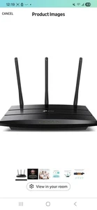 TP-LINK AC1900 (1900Mbps, 4 Port) Wireless Technology Router (ARCHERA8) - Picture 1 of 8