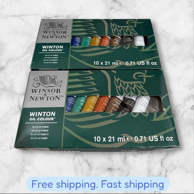 FOR 2 Winsor & Newton Winton Oil Color Set 0.7 Ounce Tubes Assorted Colors NEW - Image 1 of 2
