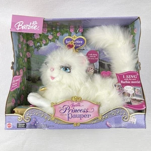 2004 Barbie Princess & The Pauper Serafina Cat with Toy Jewelry Box & CD - Picture 1 of 5