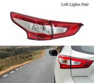 Left Inner & Outer Side Rear Tail Light Brake Lamp for Nissan Qashqai 2014-16 UK - Picture 1 of 6