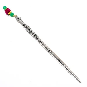 Rubillite Pink Gemstone 925 Sterling Silver Handmade Jewelry Hair Pin Stud F893 - Picture 1 of 6