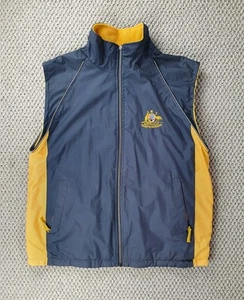 Vest Men's Size S Blue & Yellow Australian Coat Of Arms Embroidery - Bild 1 von 13