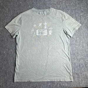 Camiseta Banana Republic Caja Tambor Gráfico Estampado Hombre Talla M, Verde Spa - Imagen 1 de 6
