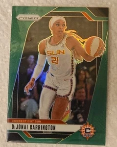 2024 Prizm WNBA DiJonai Carrington Green #118 Connecticut Sun - Picture 1 of 2