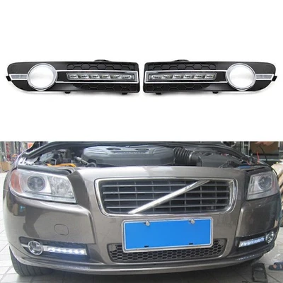 Rejilla de parachoques delantero LED luz de marcha diurna DRL para Volvo S80 S80L 2007-2013 - Imagen 1 de 4