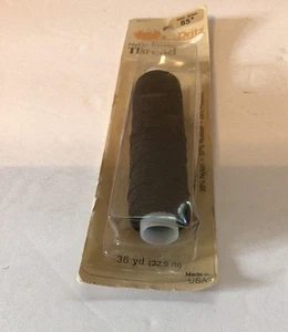 Vintage DRITZ Nylon Elastic Thread BLACK 36 Yards #56171-1 USA Made - Picture 1 of 4