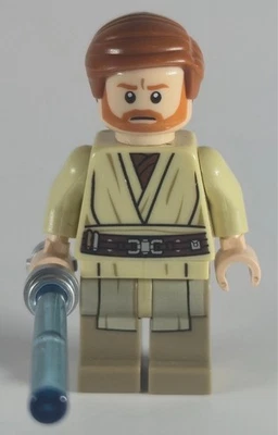 LEGO Star Wars Оби-Ван Кеноби (темно-коричневые напечатанные ноги), sw0535, из набора 75040 - Изображение 1 из 4