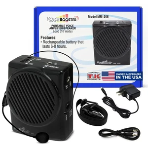 Personal Voice Amplifier, Rechargeable Portable Speaker with Wired Microphone... - Foto 1 di 8