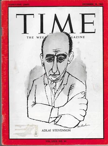 Time Magazine Adlai Stevenson December 14 1962 - Picture 1 of 1