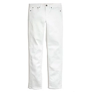 Jeans skinny J Crew Factory donna 33 (16) - 30" bianco invecchiato stuzzicadenti - Foto 1 di 3