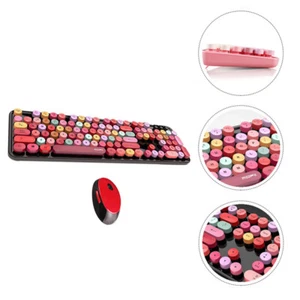 Kabelloses Tastatur- -Set Mädchen Gaming-Tastatur- Leichte - Bild 1 von 12