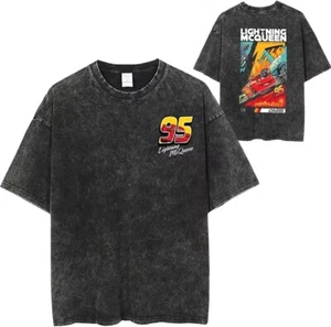 Lightning McQueen T-Shirt l Cars 95 Vintage Streetwear Baumwolle Shirt Unisex - Bild 1 von 5