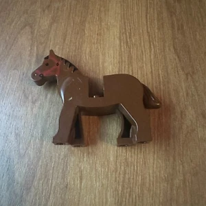 Lego Horse Animal Accessories Lot Castle Western Saddle Armor Barding BROWN - Picture 1 of 2