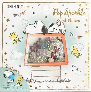 Peanuts Snoopy seal sticker flakes, craft supply,scrapbooking supply, planner - Picture 1 of 3