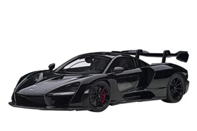 AUTOart 1/18 McLaren Senna Stealth Black Diecast Model Car 76076 Hypercar Japan - Immagine 1 di 4