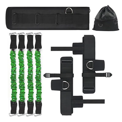 Vertical Jump Trainer Leg Strength Resistance Bands Set for Basketball A9B7 - Image 1 of 4