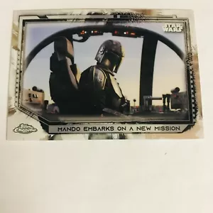 2021 Topps Star Wars Chrome Legacy Base #167 Mando Embarks On A New Mission - Picture 1 of 2
