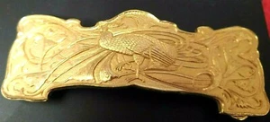 R LALIQUE HEBILLA DE CINTURÓN, CIRCA 1910 bronce patinado, fundido con un pavo real R LALIQUE - Imagen 1 de 5