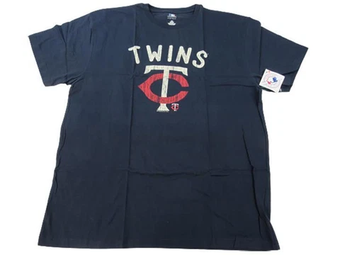 New Minnesota Twins Mens Size 3XL 3XLarge MLB Blue Shirt Cover