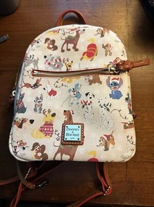 Disney Dooney & and Bourke Santa Dogs Backpack Tails Paws Christmas 2021 NWT - Picture 1 of 14