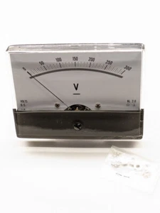 1 Stk. Schalttafelmessgerät Analog 300V Class 2 / 85x63,5mm Handykit - Bild 1 von 1