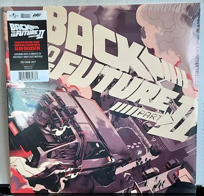 BACK TO THE FUTURE PART II Original Score 2xLP Blue Splatter Vinyl MONDO NEW - Image 1 of 4