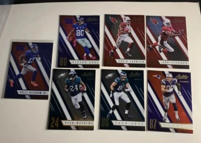 2016 absolute football base lot 7 Blue OBJ GRONKOWSKI - Image 1 of 4