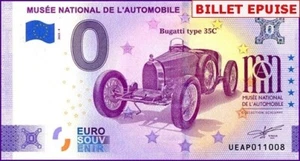 MUSEE NATIONAL DE L'AUTOMOBILE / BILLET 0 € / NULL EURO-SCHEIN / UEAP 2023-4 - Picture 1 of 1