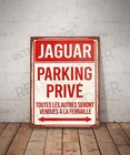 Plaque métal vintage Jaguar parking privé Enseigne Garage Décoration Panneau