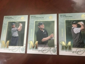 MAJORS AND MASTERS LOT (3) CARDS LANGER, PRICE AND FALDO #'d to 3499 HOF'ers - Picture 1 of 1