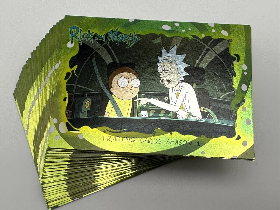 Rick and Morty Season 1 Complete Foil Parallel Card Set of 45 Cryptozoic Full - Image 1 of 1