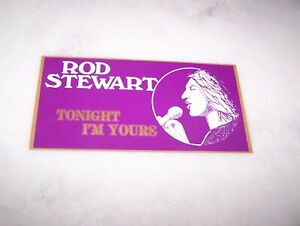 OD ROD STEWART Vintage 80's Bumper Sticker Decal