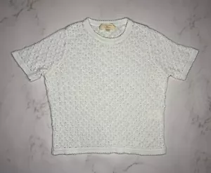 Camiseta blusa de encaje blanca Sezane para mujer talla S - Imagen 1 de 9