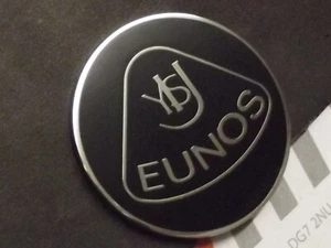 Badge Eunos retro style Mazda MX5 black and silver 55mm diameter enamel MX-5 - Picture 1 of 5