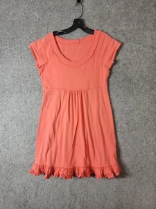 Fresh Produce Dress Womens Small Short Sleeve Orange Summer Made in USA - Picture 1 of 14