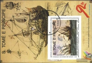 Sao Tome e príncipe Bloque 206 (edición completa) usado 1989 navegación - Imagen 1 de 1