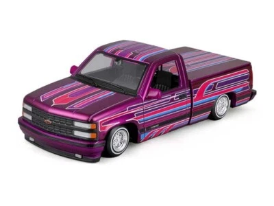 1993 Chevrolet 454 SS Pickup Lowrider– Purple 1:24 Scale Model - Maisto 32550PUR - Image 1 of 2