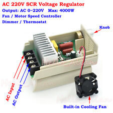 AC 220V 4000W SCR Voltage Regulator Speed Controller Dimming Dimmers Thermostat