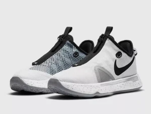 Men's Size 5.5 - Nike PG 4 Team White Wolf Grey Basketball Running Shoes - Picture 1 of 5