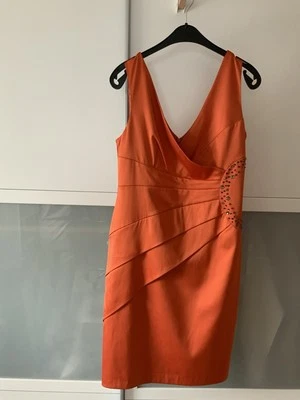 C&A Damen Kleid - Orange - Gr. 40  - midi - festlich -Etuikleid - Schmucksteine - Bild 1 von 4