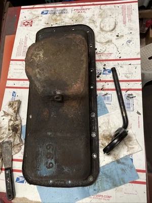 Pan de aceite original Big Block Mopar 699 Chrysler Dodge Plymouth 383-440 OEM Foto 1 de 4