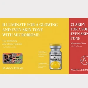 Madeca Derma Vita Brightening Microbiome Ampoule 5 Ct + BONUS Microbiome Toner - Picture 1 of 2
