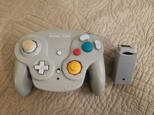 Nintendo GameCube WaveBird Wireless Controller with Receiver Tested Genuine OEM - Picture 1 of 5