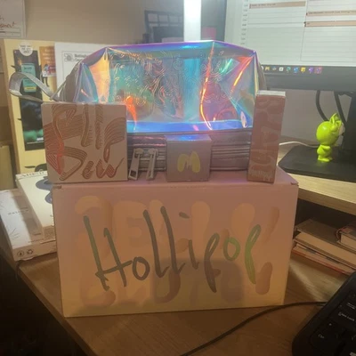 Made By Mitchell holographic jelly clutch and 3 items