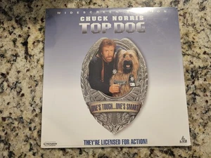 TOP DOG - CHUCK NORRIS - LIVE ENTERTAINMENT - WIDESCREEN LASERDISC - SEALED - Picture 1 of 6