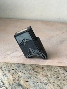 Vintage Letterpress Wooden Printing Block - Oregon Mountain Scene - Picture 1 of 10